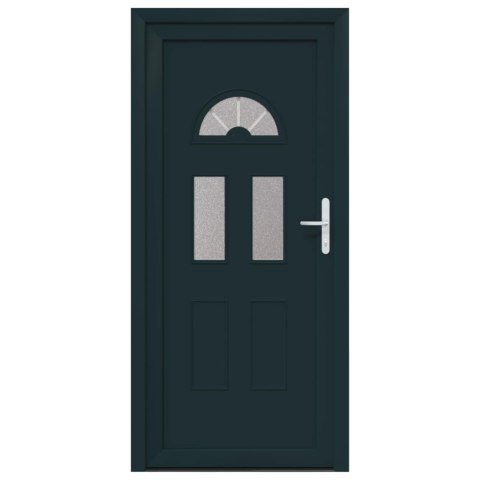 Drzwi Frontowe antracytowy 98 x 208 cm PVC