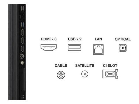Telewizor TCL 55C61KS QD-Mini LED 55'' 4K Ultra HD Google TV Dolby Atmos DVB-T2 Czarny (OUTLET)