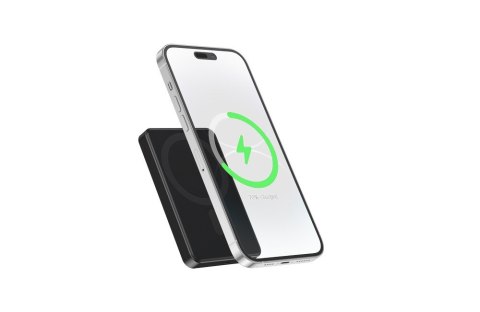 GEMBIRD POWERBANK Z ŁADOWANIEM BEPRZEWODOWYM 15W 5000MAH, CZARNY