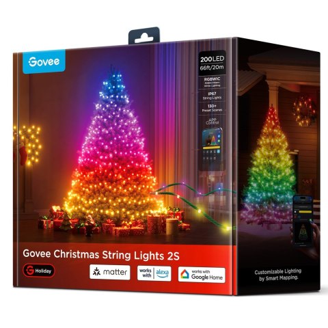 Govee Oświetlenie LED Christmas String Lights 2S 20m H80C4C42