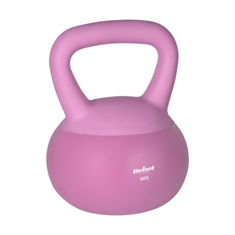 Soft Kettlebell miękki winylowy 6kg REBEL ACTIVE