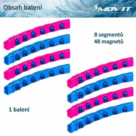 Hula hoop MOVIT masujący z magnesem 103 cm