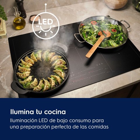Okap kominowy ELECTROLUX LFG815K 80 cm | 650 m3/h | Hob2Hood | LED | czarny