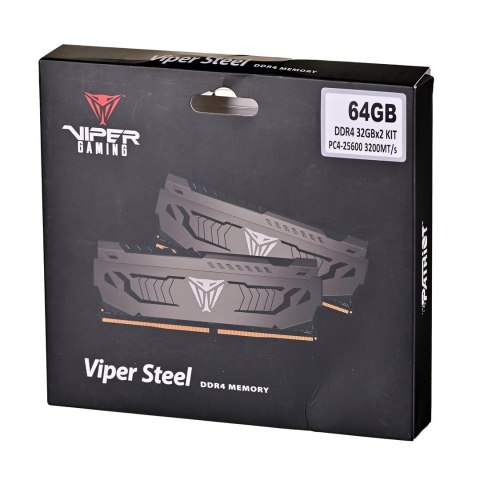 PATRIOT Viper Steel DDR4 2x32GB 3200Mhz XMP2 (OUTLET)