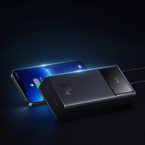Powerbank Baseus EnerFill FP41 30000mAh 22.5W z kablem Baseus Simple USB-A - USB-C 3A 30cm - czarny