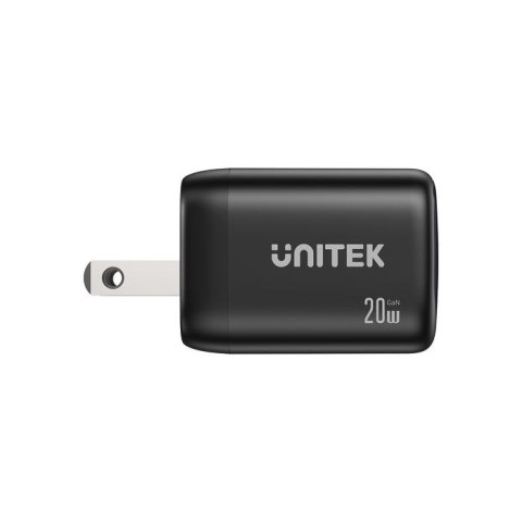 UNITEK ŁADOWARKA SIECIOWA 2X GAN USB-C & USB-A 20W CZARNA