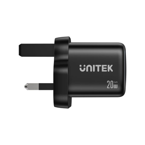 UNITEK ŁADOWARKA SIECIOWA 2X GAN USB-C & USB-A 20W CZARNA