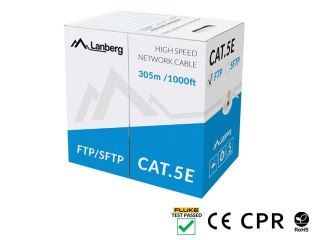 Lanberg LCU6-11CU-0305-S kabel sieciowy Szary 305 m Cat. 5/5e F/UTP (UTP)