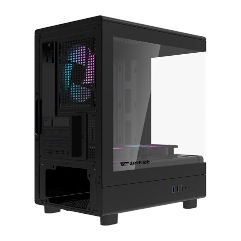 Obudowa komputerowa Darkflash DB330M + 3 wentylatory (czarna)