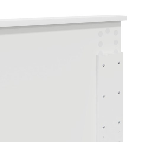 Ramka łóżka Biały 140 x 200 cm Materiał drewnopochodny