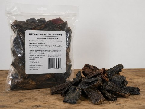 PETITTO Wątroba wołowa suszona 1kg