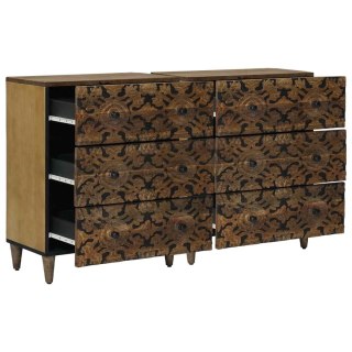 Bufet 2 pcs Brązowy 60 x 33,5 x 75 cm Drewno z mango