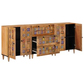 Bufet 3 pcs Naturalny 60 x 33,5 x 75 cm Drewno z mango