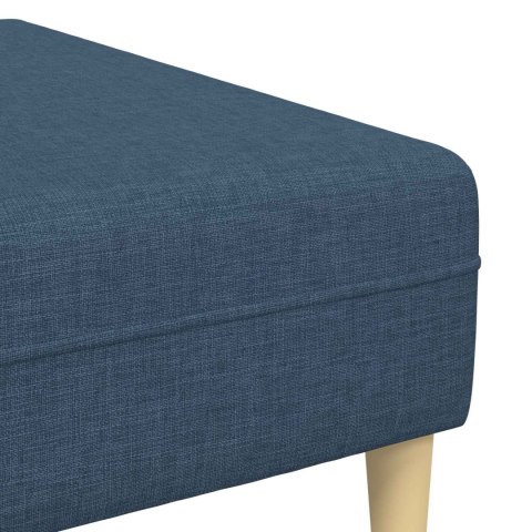 Sofa z poduszką 3 pcs Niebieski tkanina