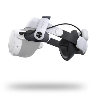 Pasek odciążający M3 Pro do gogli VR Meta Quest 3 z baterią B2 - biało-czarny