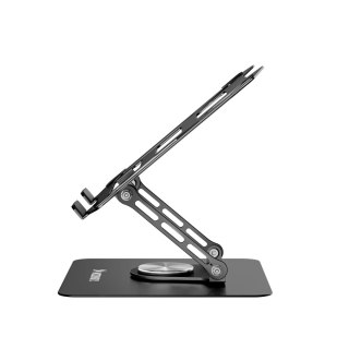 Podstawka chłodząca obrotowa 360 pod laptop tablet - czarna