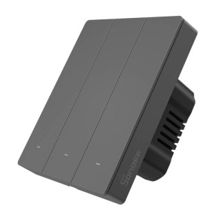 Przełącznik ścienny SONOFF M5-3C-80 Wi-Fi 3-kanałowy (grafitowy)