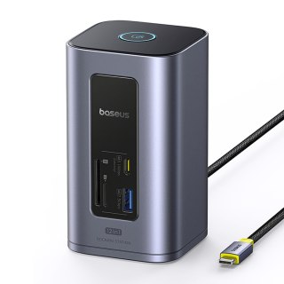 Stacja dokująca HUB 12w1 USB-C USB-A HDMI RJ45 SD microSD 4K 60Hz PD 10Gb/s