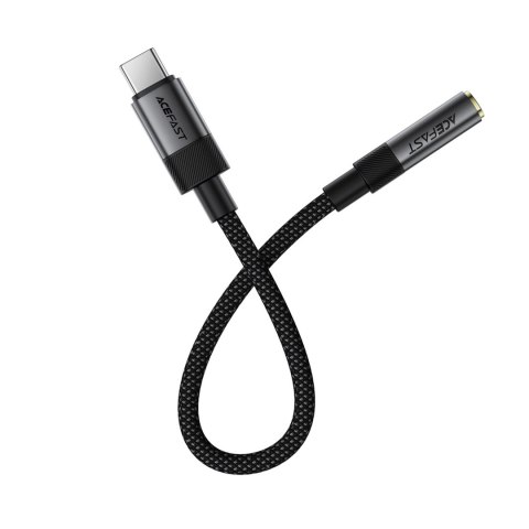 Adapter przejściówka USB-C - mini jack 3.5 mm - czarny