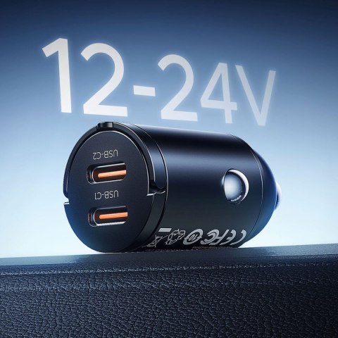 Ładowarka samochodowa USB-C 30W - czarna
