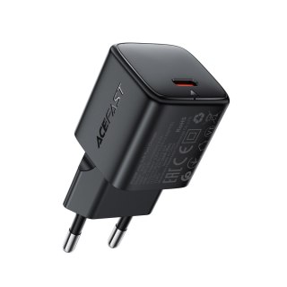 Ładowarka sieciowa USB-C GaN PD 20W - czarna