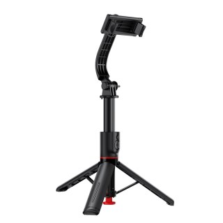 Selfie stick z automatycznym statywem i pilotem Bluetooth 1.05 m - czarny