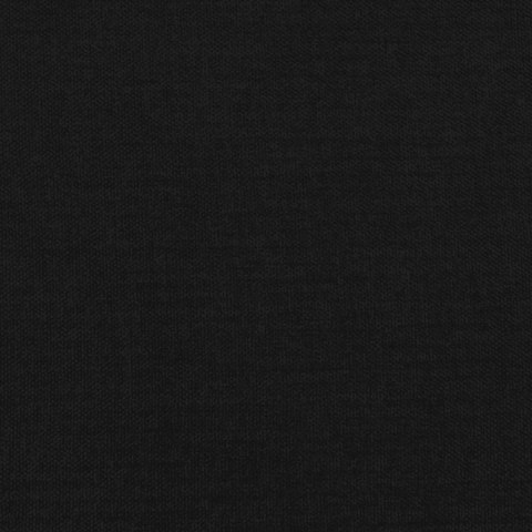 Łóżko kontynentalne z materacem, czarne, tkanina, 200x200 cm