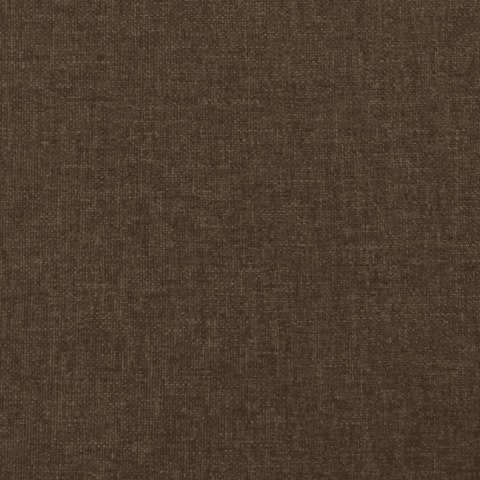 Łóżko kontynentalne z materacem, brązowe, tkanina, 200x200 cm