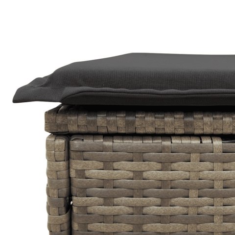 7-cz. zestaw wypoczynkowy do ogrodu, z poduszkami, szary