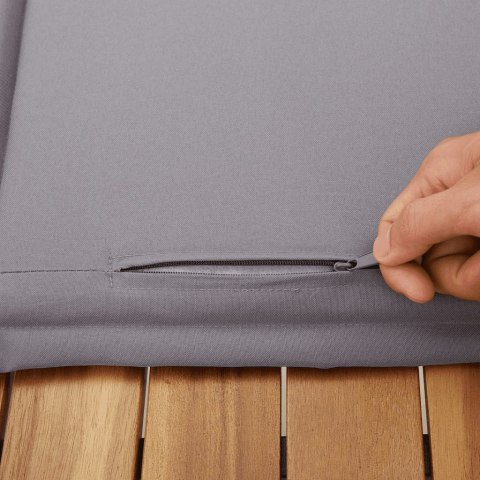 7-cz. zestaw wypoczynkowy do ogrodu, z poduszkami, beżowy