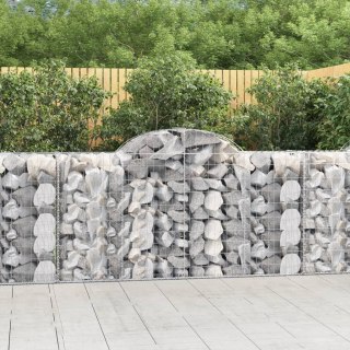 Kosze gabionowe, 12 szt, 200x50x100/120cm, galwanizowane żelazo