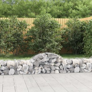Kosze gabionowe, 13 szt, 200x50x40/60 cm, galwanizowane żelazo