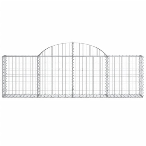Kosze gabionowe, 20 szt, 200x30x60/80 cm, galwanizowane żelazo