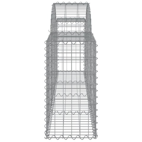 Kosze gabionowe, 20 szt, 200x30x60/80 cm, galwanizowane żelazo