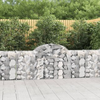 Kosze gabionowe, 20 szt, 200x30x80/100 cm, galwanizowane żelazo