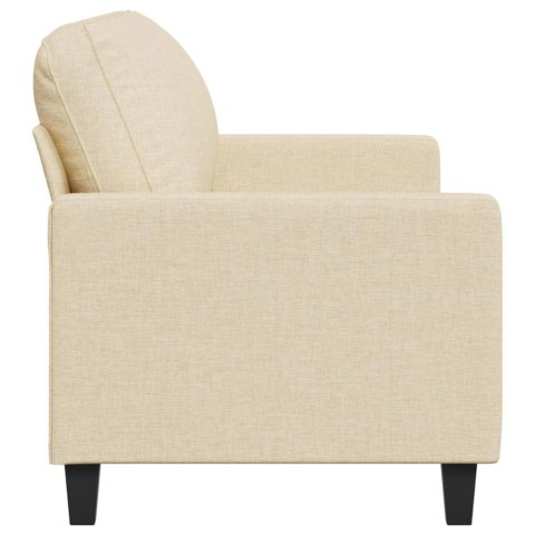 3-osobowa sofa, kremowa, 180 cm, tapicerowana tkaniną