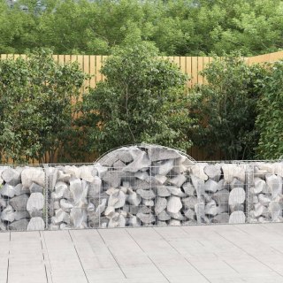 Kosze gabionowe, 20 szt, 200x50x60/80 cm, galwanizowane żelazo