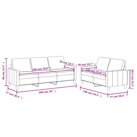 2-osobowa sofa z poduszkami, czarna, sztuczna skóra