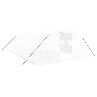 Szklarnia ze stalową ramą, biała, 32 m², 8x4x2 m