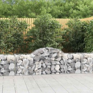 Kosze gabionowe, 12 szt, 200x50x60/80 cm, galwanizowane żelazo