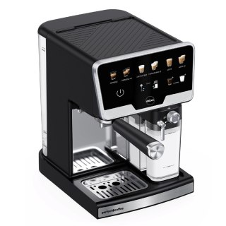 ELDOM EKSPRES CIŚNIENIOWY KOLBOWY ECK1 1300W 20 BAR, ZASOBNIK NA MLEKO, 6 PROGRAMÓW AUTOMATYCZNYCH, 2 PROGRAMY RECZNE