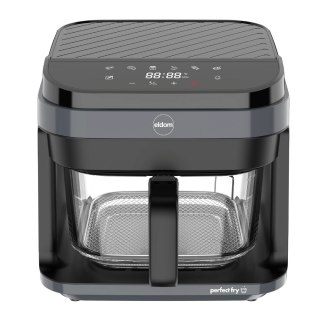 ELDOM FRYTKOWNICA BEZTŁYSZCZOWA FR500 5,5 L 1200W SZKLANY POJEMNIK, RUSZT, SILIKONOWA PODKŁADKA, 8 PROGRAMÓW, REGULACJA TEM.