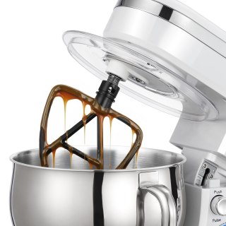 ELDOM ROBOT PLANETARNY WRK1300 DULCE, 1300W, 5L , TRY KOŃCÓWKI DO UBUJANIA, MISZANIA, UGNIATANIW, WYJMOWANA METALOWA MISA