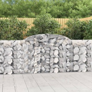 Kosze gabionowe, 20 szt, 300x30x100/120cm, galwanizowane żelazo