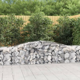Kosze gabionowe, 20 szt, 400x50x60/80 cm, galwanizowane żelazo
