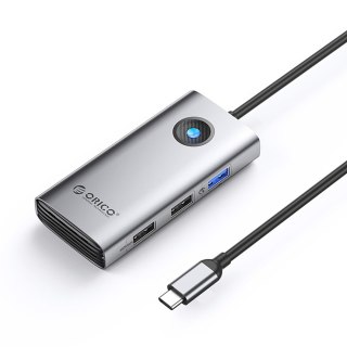 Hub stacja dokująca USB-C - USB-A USB-C PD HDMI - szara