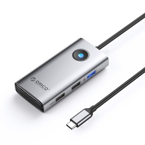 Hub stacja dokująca USB-C - USB-A USB-C PD HDMI - szara
