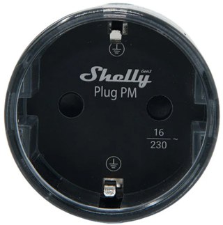 Inteligentne gniazdko 13A Shelly Plug PM Gen3 Matter czarny