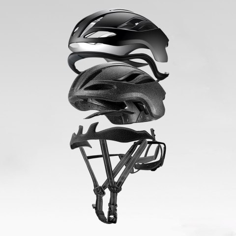 Kask rowerowy lekki 58-62 cm - tytanowy