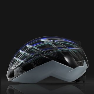 Kask rowerowy regulowany 54-58 cm - czarny